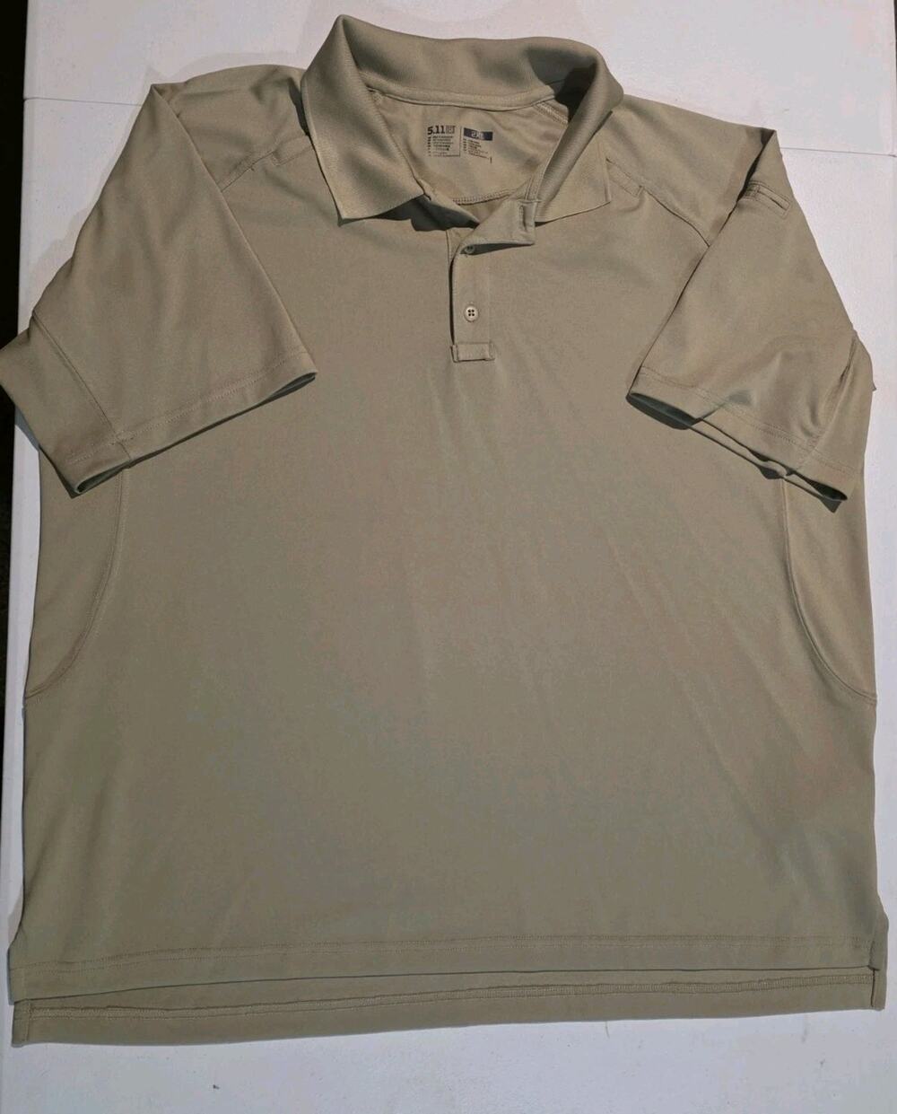 511 Tactical Series Short Sleeve Polo Men’s Size 2XL Shirt Tan Khaki